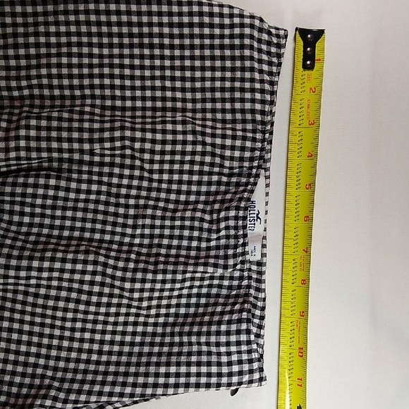 Hollister XS girls side-zip skirt * black & white checkers - Picture 8 of 10